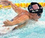 Amanda Beard aux jeux olympiques d'Athènes en août 2004 