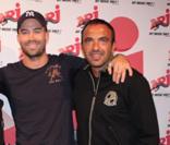 Emmanuel Moire avec Florian Gazan, Mustapha El Atrassi et Nikos Aliagas au 6-9 de NRJ le 16/09/09