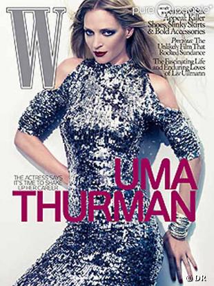 Uma Thurman pour W