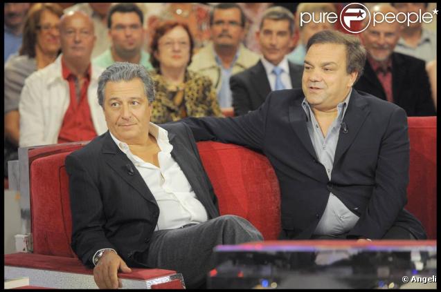 Christian Clavier et Didier Bourdon, sur le plateau de  Vivement Dimanche ...