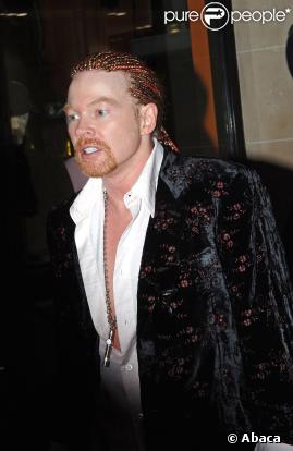 Axel Rose, leader du groupe Guns N'Roses