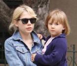 Michelle Williams et sa fille Matilda en mai 2009 