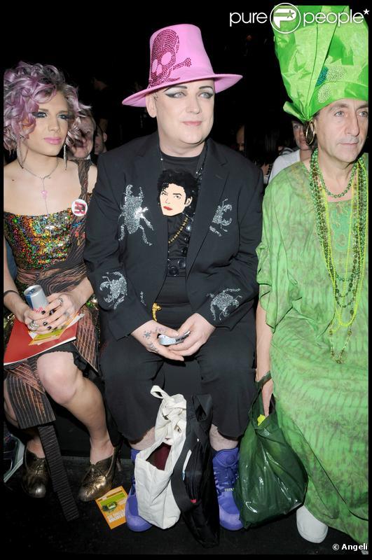 Boy George au défilé Red Label de Vivienne Westwood, le 20 septembre 2009