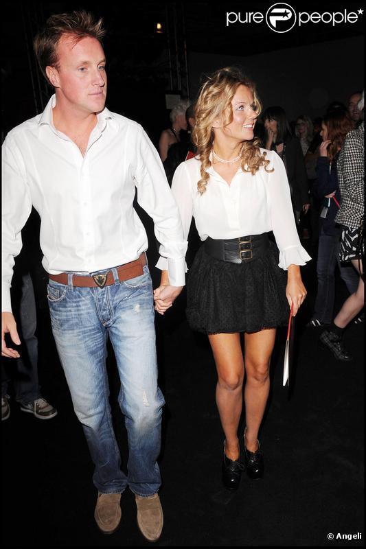 Geri Halliwell et son chéri Henry Beckwith au défilé Red Label de vivienne Westwood. 20/09/09