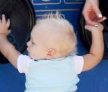 Gwen Stefani, Gavin Rossdale et leur petit Zuma s'amusent dans le parc de Beverly Hills le 20 septembre 2009