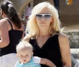 Gwen Stefani, Gavin Rossdale et leur petit Zuma s'amusent dans le parc de Beverly Hills le 20 septembre 2009