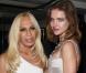 Natalia Vodianova et Donatella Versace à la soirée de mode "Fringe", le 13 mars 2009 à Londres 