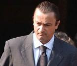 Henri Leconte lors des funérailles de Jean-Luc Lagardère, en 2003