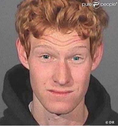 Mugshot de Redmond O'Neal, fils de Ryan O'Neal et Farrah Fawcett