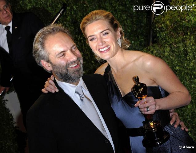 Kate Winslet et Sam Mendes. Février 2009