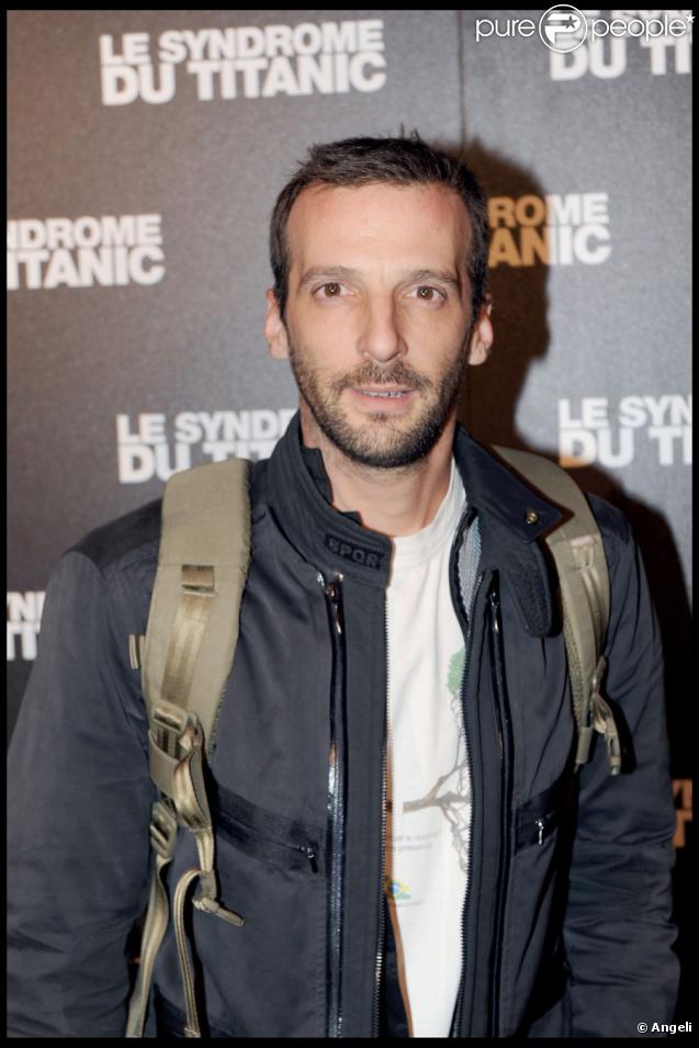 Mathieu Kassovitz lors de la projection du Syndrome du Titanic à Paris le 28 septembre 2009