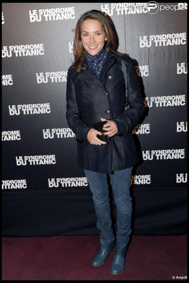 Mélissa Theuriau lors de la projection du Syndrome du Titanic à Paris le 28 septembre 2009