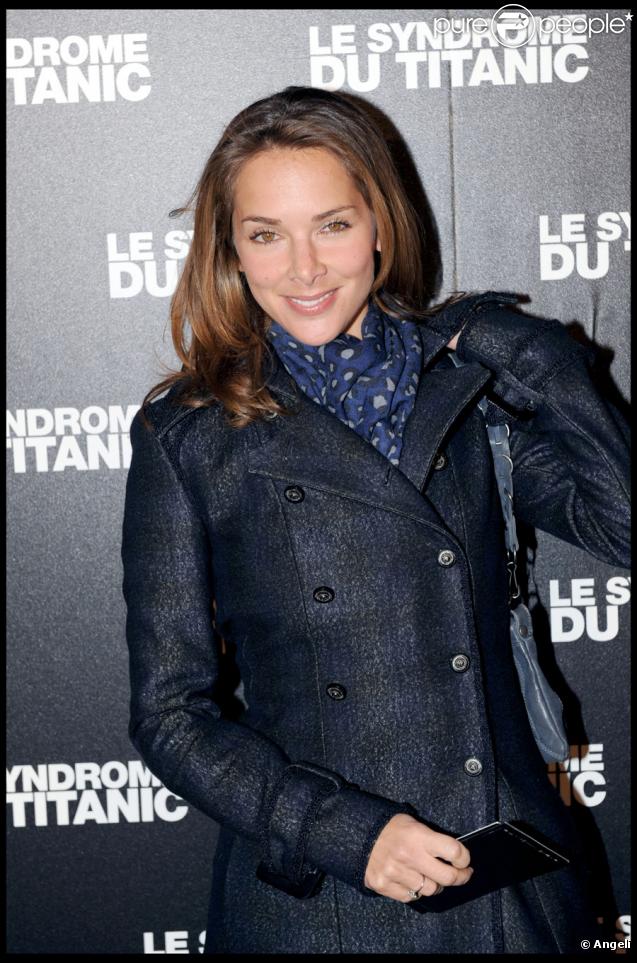 Mélissa Theuriau lors de la projection du Syndrome du Titanic à Paris le 28 septembre 2009