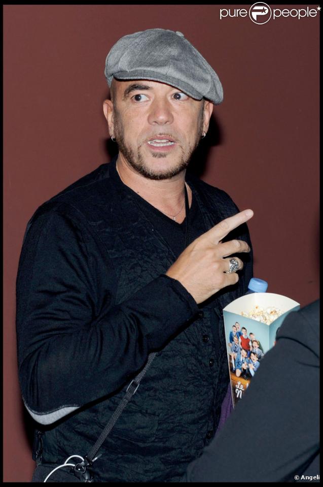 Pascal Obispo lors de la projection du Syndrome du Titanic à Paris le 28 septembre 2009