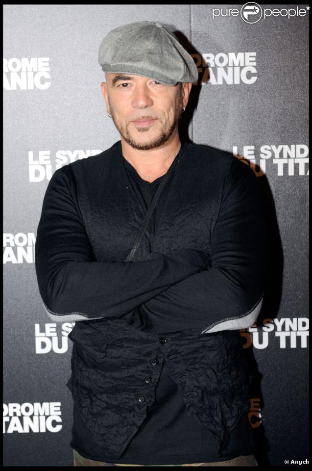 Pascal Obispo lors de la projection du Syndrome du Titanic à Paris le 28 septembre 2009