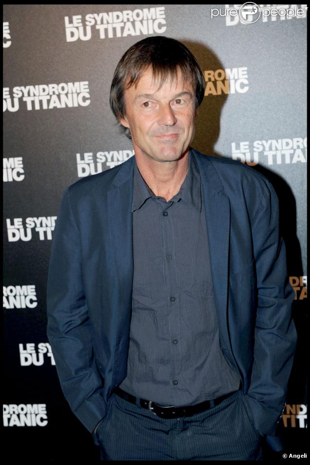 Nicolas Hulot lors de la projection du Syndrome du Titanic à Paris le 28 septembre 2009