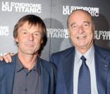 Nicolas Hulot, Jacques Chirac et Jean-Albert Lièvre lors de la projection du Syndrome du Titanic à Paris le 28 septembre 2009