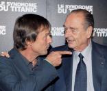 Nicolas Hulot, Jacques Chirac et Jean-Albert Lièvre lors de la projection du Syndrome du Titanic à Paris le 28 septembre 2009