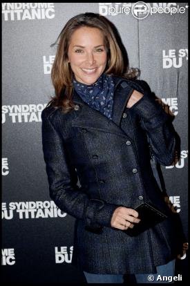 Mélissa Theuriau lors de la projection du Syndrome du Titanic à Paris le 28 septembre 2009