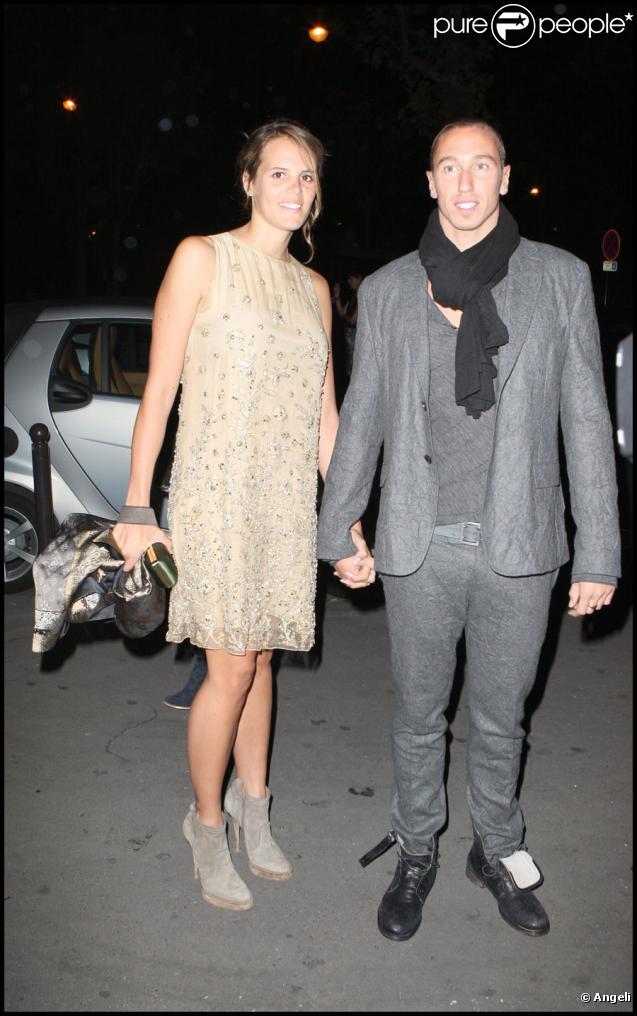 Laure Manaudou et Frédérick Bousquet au Palais de Tokyo pour assister à l'exposition 