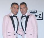 Dean et Dan Caten au gala de l'amfAr organisé dans le cadre de la Fashion Week de Milan. 28/09/09