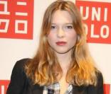 Léa Seydoux à l'inauguration de la boutique Uniqlo à Paris le 30/09/09