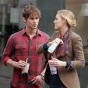 Blake Lively en plein tournage de Gossip Girl avec le beau Chace Crawford ! Tyra Banks n'est pas loin non plus...