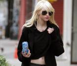 Taylor Momsen sur le tournage de  Gossip Girl  saison 3, à New York le 30 septembre 2009