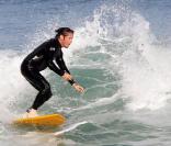 Sean Penn sur la plage de Zuma en Californie en juillet 2009 