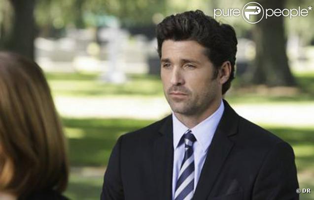 Dr Sheperd  à l'enterrement de O'Malley (saison 6 de Grey's Anatomy)