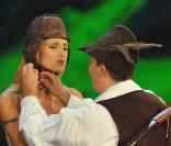 Thomas Gottchalk et Michelle Hunziker dans Wetten, dass...? le 3 octobre 2009.