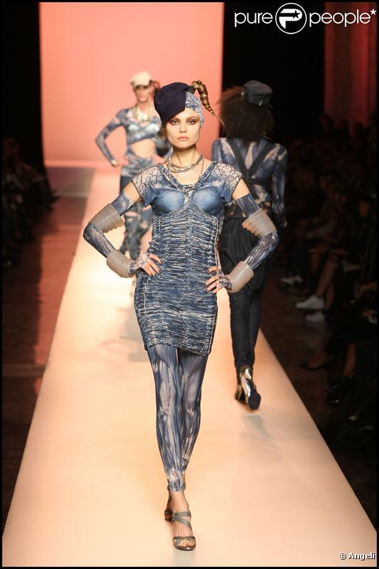 Défilé Jean-Paul Gaultier à Paris, le 3 octobre 2009