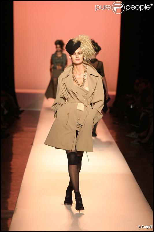Défilé Jean-Paul Gaultier à Paris, le 3 octobre 2009