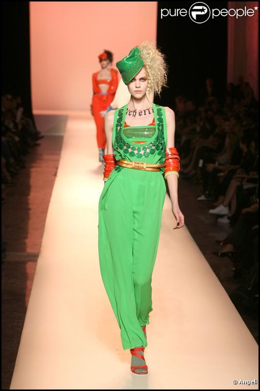Défilé Jean-Paul Gaultier à Paris, le 3 octobre 2009