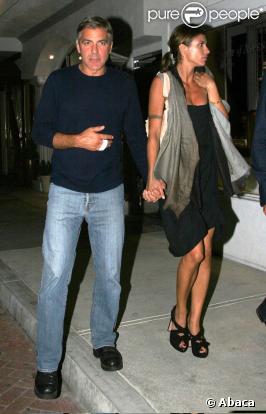 George Clooney et Elisabetta Canalis à Malibu