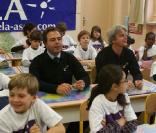 La dictée d'Ela, le 5 octobre 2009 à paris. Luc Chatel et Guy Alba. 