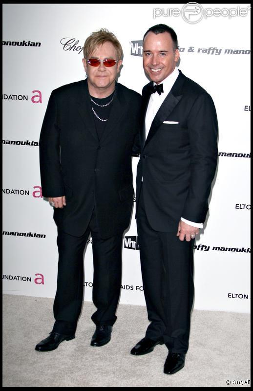 Elton John et son époux, David Furnish 