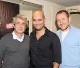 Dany Boon et Michel Boujenah à la première du spectacle de Jérôme Commandeur, le 8 octobre 2009. 