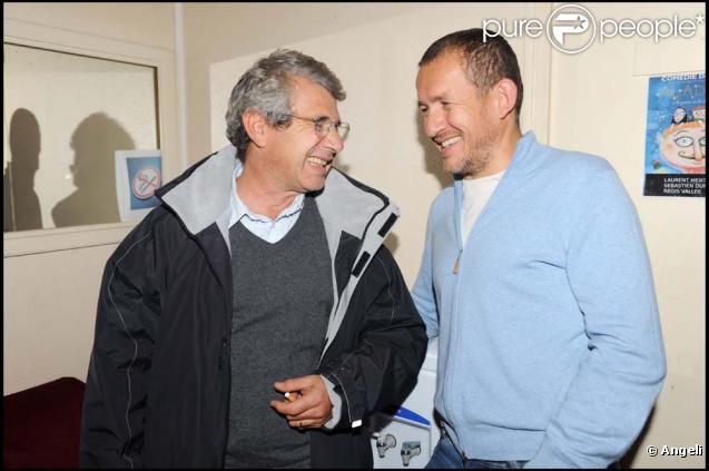 Dany Boon et Michel Boujenah à la première du spectacle de Jérôme Commandeur, le 8 octobre 2008. 