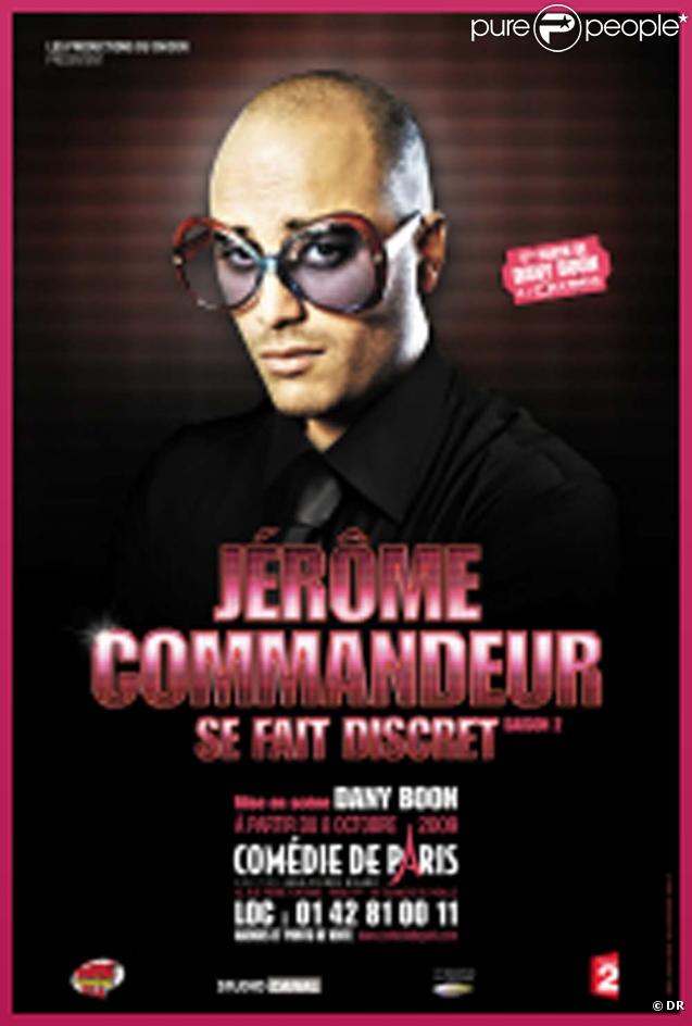 L'affiche du spectacle de Jérôme Commandeur !