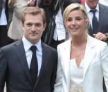Laurence Ferrari et Renaud Capuçon le jour de leur mariage. 03/07/09