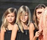 Shauna Sand et ses filles à la Ferme des Citrouilles de Los Angeles (11 octobre 2009)