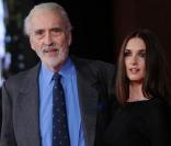 Christopher Lee et la sublime Paz Vega, à l'occasion de la présentation de  Triage , lors de l'ouverture du 4e Festival International du Film de Rome, en Italie, le 15 octobre 2009 !