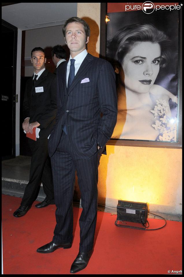 Le prince Emmanuel Philibert de Savoie lors de l'inauguration de l'exposition ''Les Années Brigitte Bardot'' à Rome le 15 octobre 2009