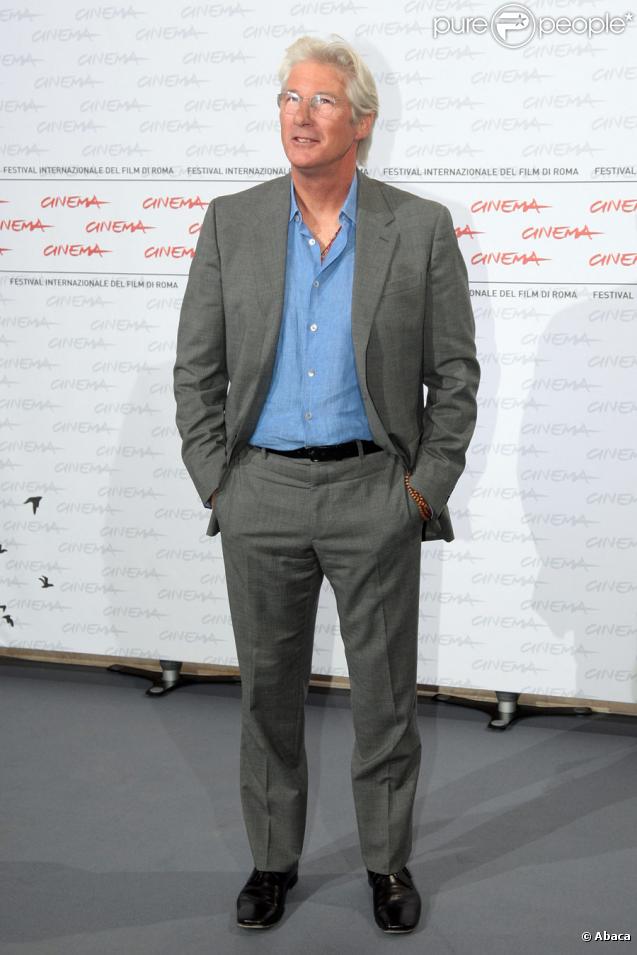 Richard Gere lors du festival du film de Rome le 16 octobre 2009