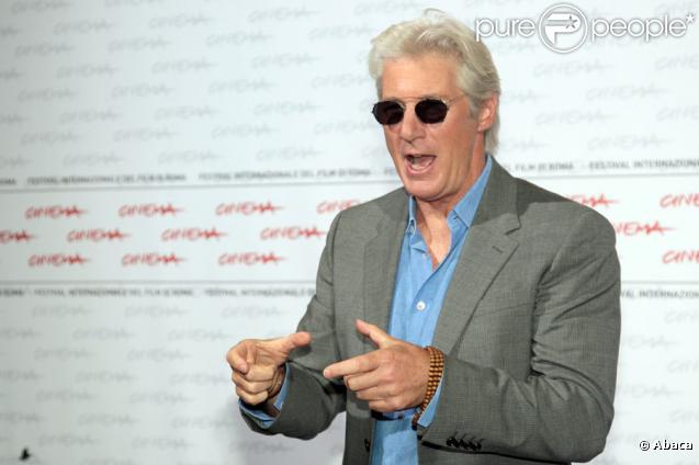 Richard Gere lors du festival du film de Rome le 16 octobre 2009