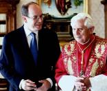 Le prince Albert II de Monaco a rencontré le pape Benoît XVI au Vatican le 16 octobre 2009