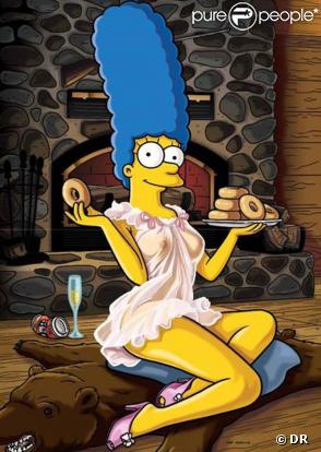 La très sexy Marge Simpson dans Playboy... Vous prendrez bien un donut ? 