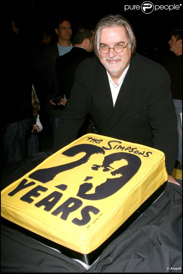 Matt Groening, à l'occasion des 20 ans de la série animée  Les Simpsons , à Santa Monica, le 18 octobre 2009 !
