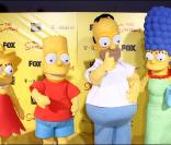 La famille Simpsons au complet, à l'occasion de leurs 20 ans  , à Santa Monica, le 18 octobre 2009 !